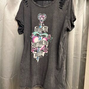 Beautiful Disaster Clothing Line distressed shirt